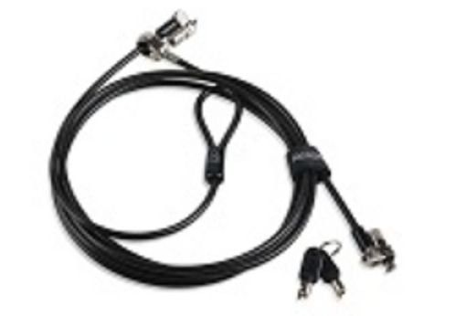 Kensington MicroSaver 2.0 Twin Head - Lås för säkerhetskabel - 2.5 m