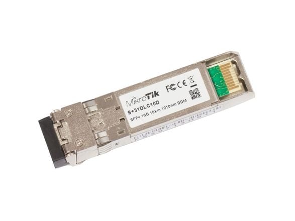 MikroTik S+31DLC10D - SFP+-lähetinmoduuli - 10 GigE - SFP+ / LC single mode - enintään 10 km - 1310 nm