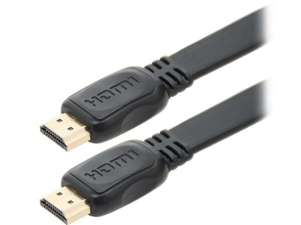 Blow Classic - High Speed - HDMI-kabel med Ethernet - HDMI hann til HDMI hann - 5 m - flat, 1080p-støtte