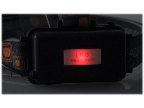 libox LB0106 - Hodelykt - LED - 4-modus - kald hvitt lys - svart, rød