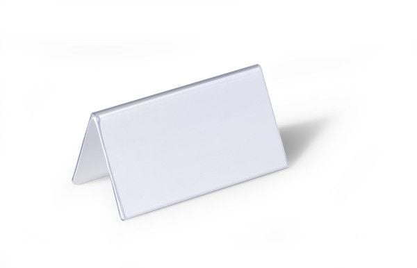 DURABLE - Teckenhållare - skrivbord - för 52 x 100 mm, 104 x 100 mm - dubbelsidig - transparent