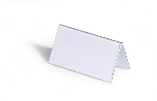 DURABLE - Teckenhållare - skrivbord - för 52 x 100 mm, 104 x 100 mm - dubbelsidig - transparent