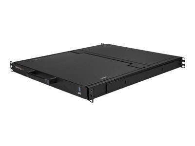 StarTech.com Rackmonterad KVM-konsol HD 1080p - 1-ports VGA KVM med 17-tums LCD-skärm för serverrack - 1U LCD KVM-låda med kablar och hårdvara - US...