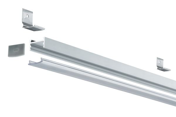 Paulmann 708.09, Profil, Vegg, Aluminium, Aluminium, Plast, LED, 1000 mm