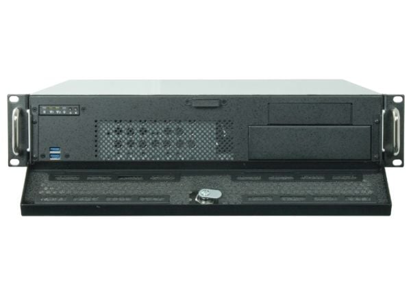 Chieftec UNC-210M-B - Rackmonterbar 2U - micro ATX - ingen strømforsyning - USB