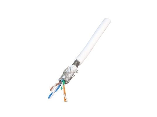 EFB Elektronik MK7104.100W Nettverkskabel 100 mCat.7 råkabel S/FTP (S-STP) Hvit (MK7104.100W)