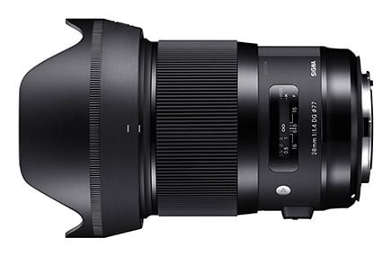 Sigma Art - Vidvinkelobjektiv - 28 mm - f/1.4 DG HSM - Sony E-mount - for Sony Cinema Line; a VLOGCAM; a1; a1 II; a6700; a7 IV; a7 V; a7C II; a7CR;...