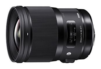 Sigma Art - Vidvinkelobjektiv - 28 mm - f/1.4 DG HSM - Sony E-mount - for Sony Cinema Line; a VLOGCAM; a1; a1 II; a6700; a7 IV; a7 V; a7C II; a7CR;...