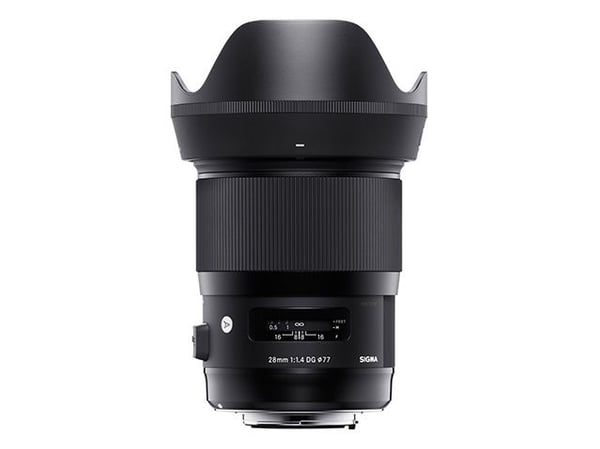 Sigma Art - Vidvinkelobjektiv - 28 mm - f/1.4 DG HSM - Sony E-mount - for Sony Cinema Line; a VLOGCAM; a1; a1 II; a6700; a7 IV; a7 V; a7C II; a7CR;...