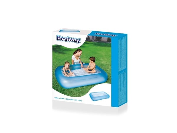 Bestway 51115, Uppblåsbar pool, 102 l, Rektangulär, 2 År, Vinyl, Blå, Rosa