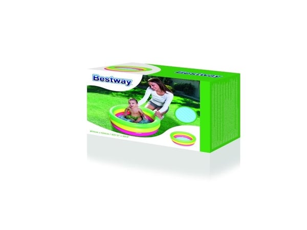 Bestway 51128, Oppblåsbart basseng, 41 l, Rund, 2 år, Vinyl, Flerfarget