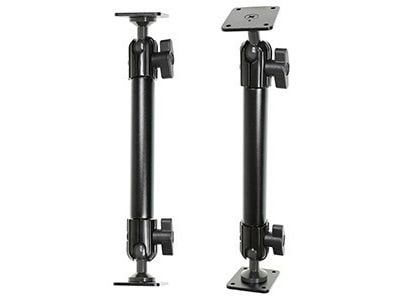 Brodit - Monteringssett (pidestallmontering) - plastikk, aluminium - svart - overflatemonterbar