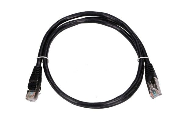 Extralink - Koblingskabel - RJ-45 (hann) til RJ-45 (hann) - 5.6 mm - FTP - CAT 5e - innendørs, formstøpt, uten hindringer - svart