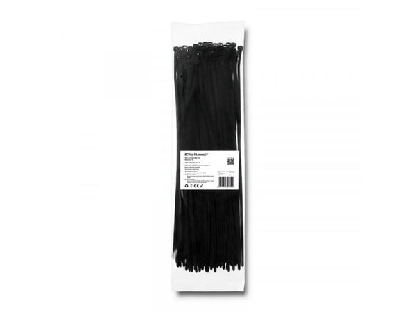 Qoltec - Kaapelinjohtimet - 35 cm - lajitelma (pakkaus 100 kpl)