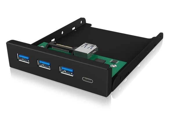ICY BOX IB-HUB1418-i3, Svart, GL3520 ASM1543, 101 mm, 137 mm, 25 mm, 143 g