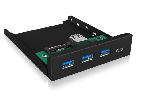 ICY BOX IB-HUB1418-i3, Svart, GL3520 ASM1543, 101 mm, 137 mm, 25 mm, 143 g
