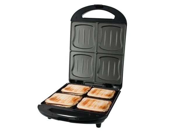 Emerio sandwich toaster XXL Family 4x skallform, non-stick (ST-111153.4)