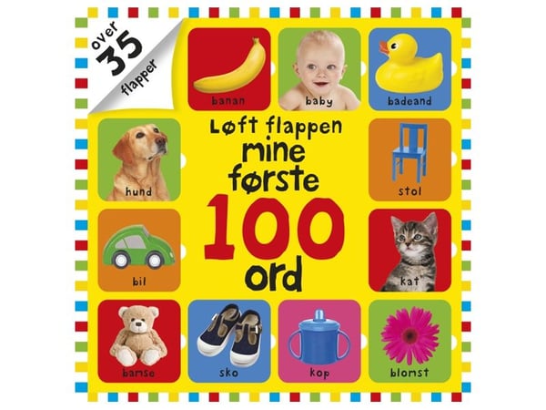 Løft klaffen Mine første 100 ord | Språk: Dansk