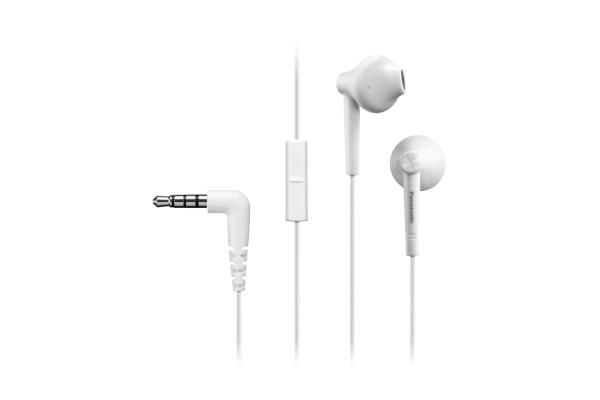 Panasonic RP-TCM55E, Langallinen, 10 - 24000 Hz, Puhelut/Musiikki, 14 g, Kuulokkeet, Valkoinen