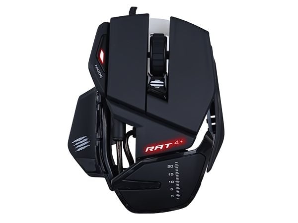 Mad Catz R.A.T.4+ - Mus - optisk - 9 knapper - kablet - USB - svart