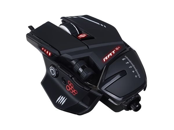 Mad Catz R.A.T.6+ - Mus - optisk - 11 knapper - kablet - USB - svart
