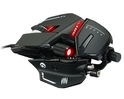 Mad Catz R.A.T.8+ - Mus - optisk - 11 knapper - kablet - USB - svart