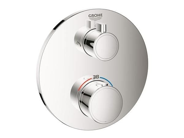 GROHE Grohtherm forplade til smartbox rund hoved og håndbrus