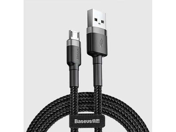 Baseus CAMKLF-BG1, 1 m, USB A, USB C, USB 2.0, Sort