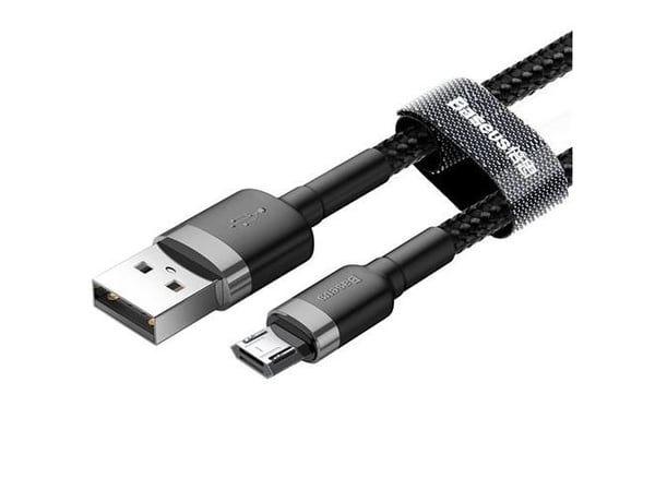 Baseus CAMKLF-BG1, 1 m, USB A, USB C, USB 2.0, Sort