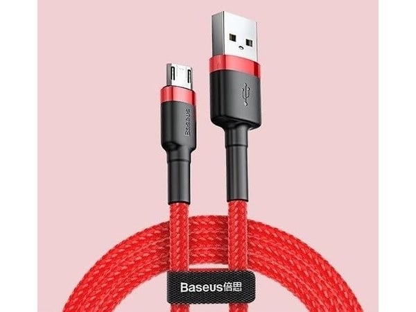 Baseus CAMKLF-C09, 2 m, USB A, Micro-USB B, Röd