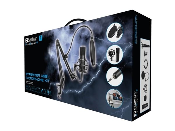 Sandberg EsportsEquipment Streamer USB-mikrofonsett - Mikrofon - USB
