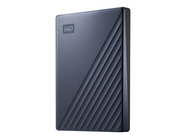 WD My Passport Ultra WDBC3C0020BBL - Hårddisk - krypterat - 2 TB - extern (portabel) - USB 3.0 (USB-C kontakt) - 256 bitars AES - blå