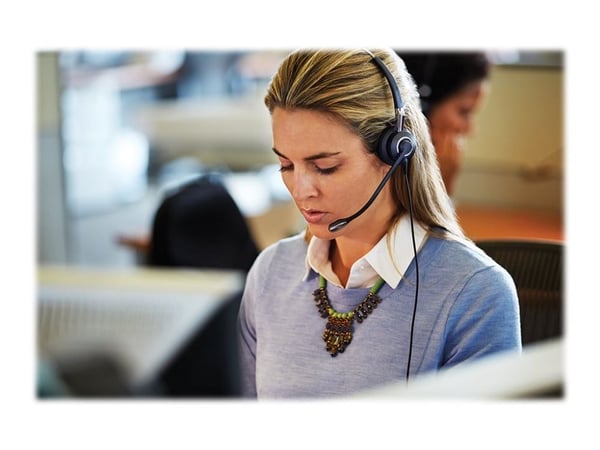 Jabra BIZ 2400 II QD Mono NC 3 in1 - Hodesett - on-ear - konvertibel - kablet