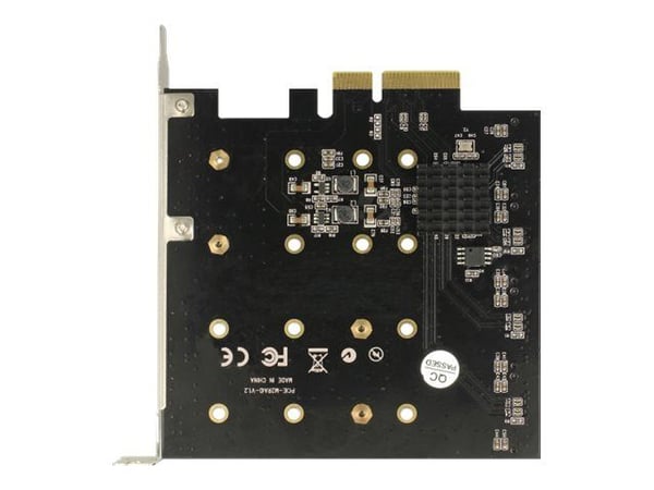 Delock - Lagringskontroller (RAID) - 4-kanals - M.2-kort - RAID RAID 0, 1, 10 - PCIe x4