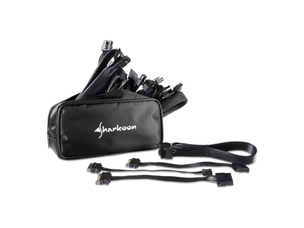 Sharkoon SilentStorm Cool Zero 650 - Strømforsyning (intern) - ATX12V 2.4 - 80 PLUS Gold - AC 110/230 V - 650 Watt - aktiv PFC - sort