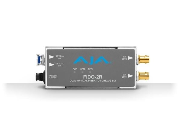 AJA FiDO-2R, aktiv videokonverterer, grå, 3 Gbit/sek, BNC, 20 V, 0 - 40 °C