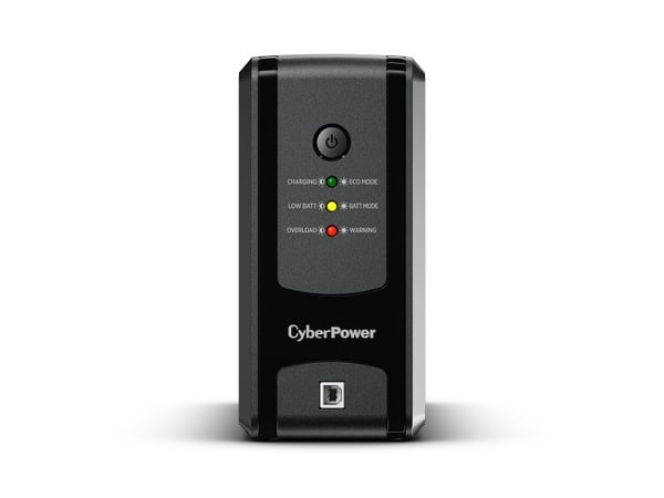 CyberPower UT Series UT850EG-FR - UPS - AC 230 V - 425 watt - 850 VA - enkeltfase - USB - utgangskontakter: 3 - Frankrike - svart