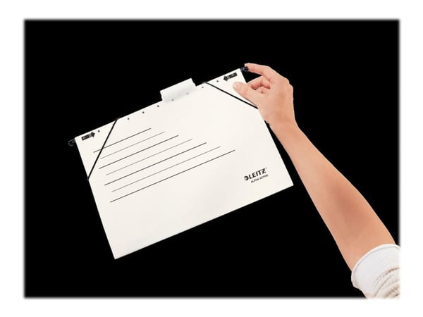 Leitz ALPHA Active - Hengefil - for A4 (210 x 297 mm) - med fliker - hvit