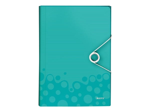 Leitz WOW, Tavanomainen paperikansio, A4, Polypropeeni (PP), Turkoosi, 200 arkkia, 254 mm