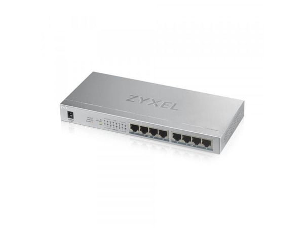 Zyxel GS1008HP - Switch - 8 x 10/100/1000 (PoE+) - veggmonterbar, stasjonær - PoE+ (60 W)