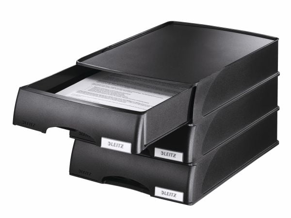 Leitz Plus - Brevbakke - for A4 (210 x 297 mm) - svart