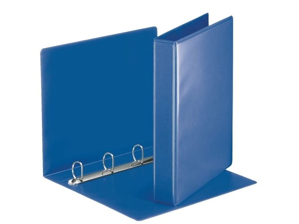 Esselte ESSENTIALS - Presentationsringpärm - för A4 (210 x 297 mm) - kapacitet: 280 ark - blå