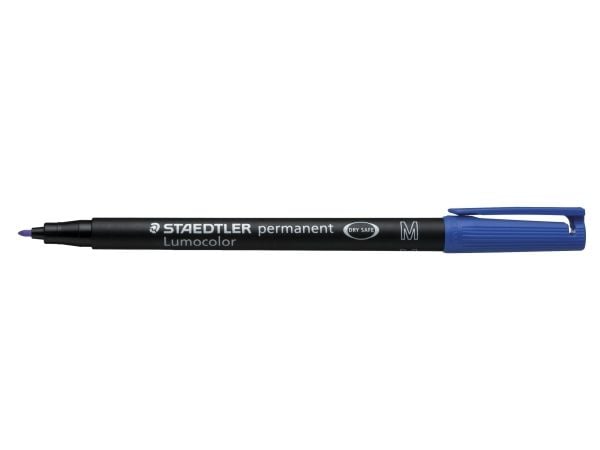 STAEDTLER Lumocolor 317 - Markør - permanent - blå - 1 mm - medium