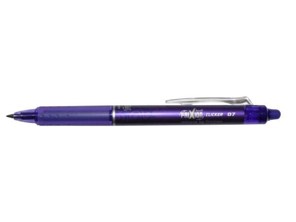 Rullakynä Pilot FriXion Clicker, 0,7 mm, lillaa