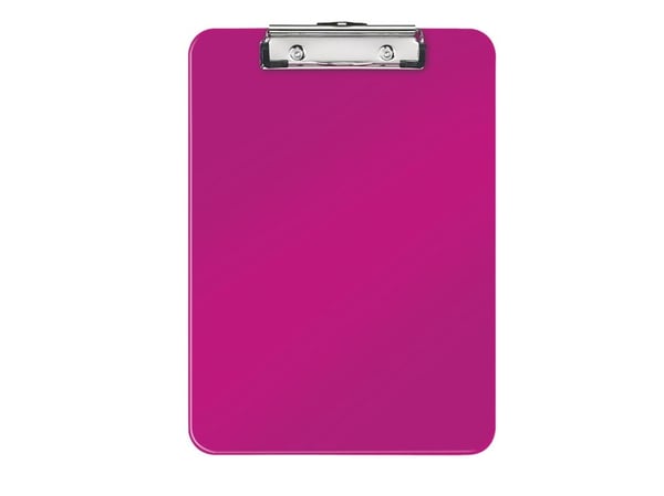 Leitz WOW - Utklippstavle - for A4 (210 x 297 mm) - kapasitet: 80 ark - metallisk rosa
