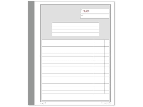 Triplikatbog 148x200mm m/3x50 blade