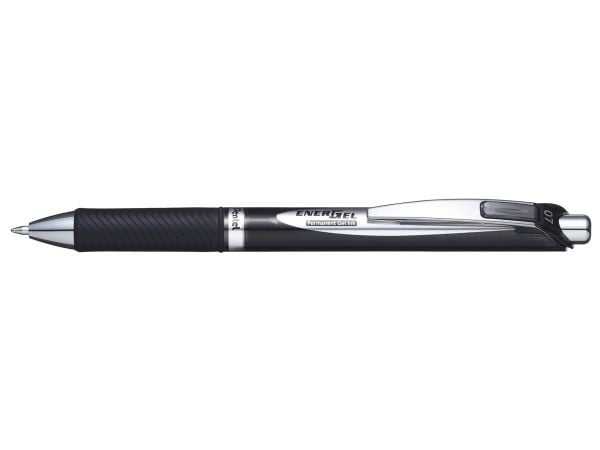 Rullepenn Pentel, permanent gel, 0,7 mm, sort