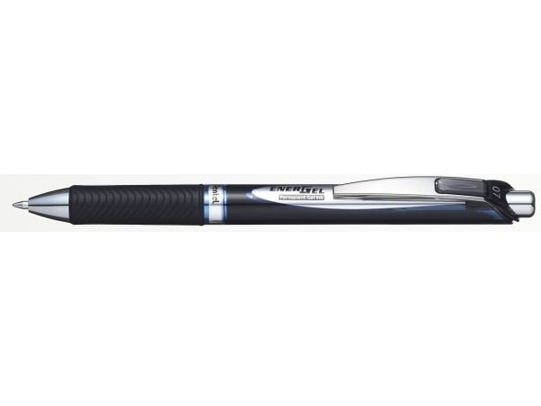 Rollerpen, Pentel, permanent gel, 0,7 mm, blå, pakke a 12 stk