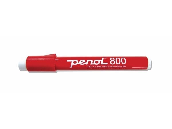 Whiteboardmarker Penol 800 rød 1,5mm (stk.)