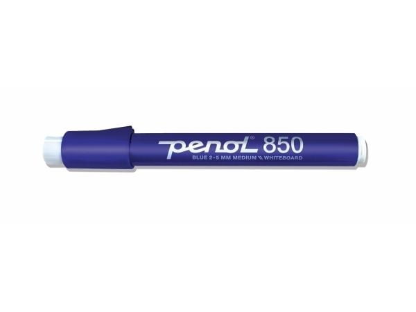 Valkotaulumerkintä Penol 850, 2-5 mm, skrå, blå